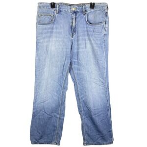 Tommy Bahama Classic Fit Mens Jeans 38x34‎ Light Wash Denim Straight Leg